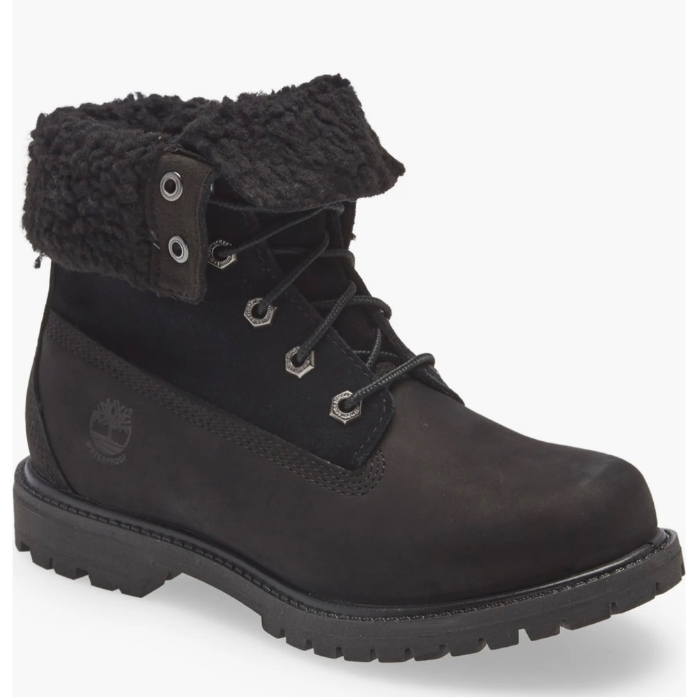 Timberland Authentics Teddy Fleece Suede Boot Size 8